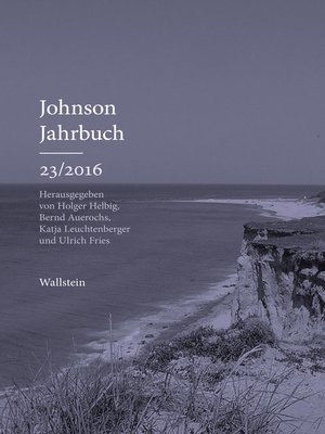 cover image of Johnson-Jahrbuch 23/2016